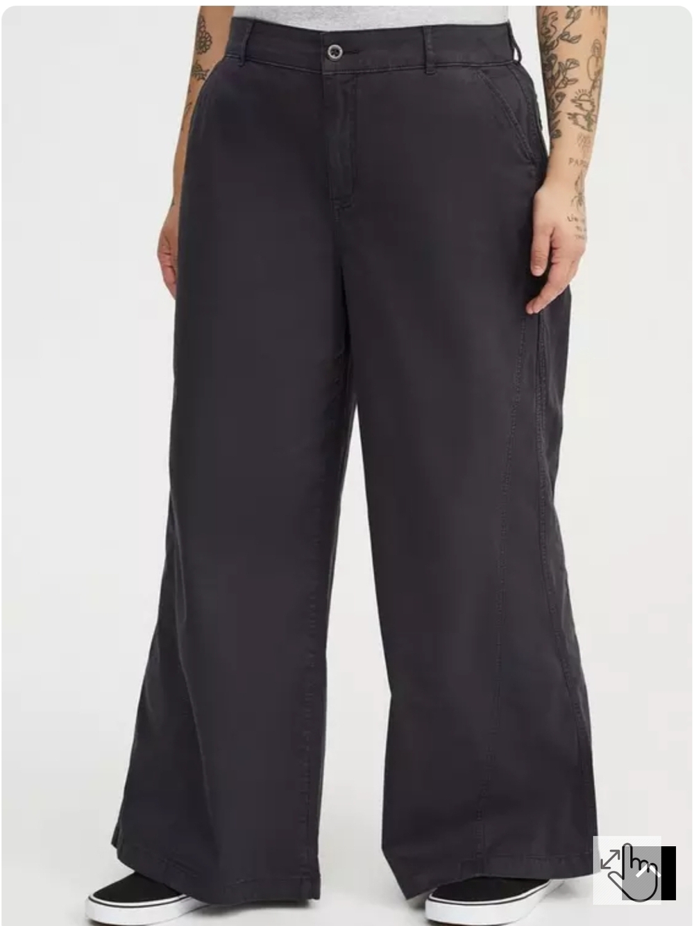 NWOT Torrid Dark Grey Wide-Leg Pants